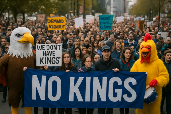 “No Kings” Protests Draw Huge Crowds Across the U.S.A