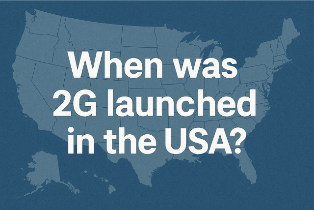 When was 2G Launched in The USA?