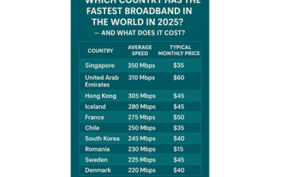 Which Country has The Fastest Broadband in The World in 2025?