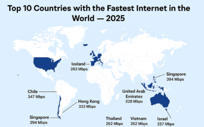 Top 10 Countries with the Fastest Internet in the World in 2025