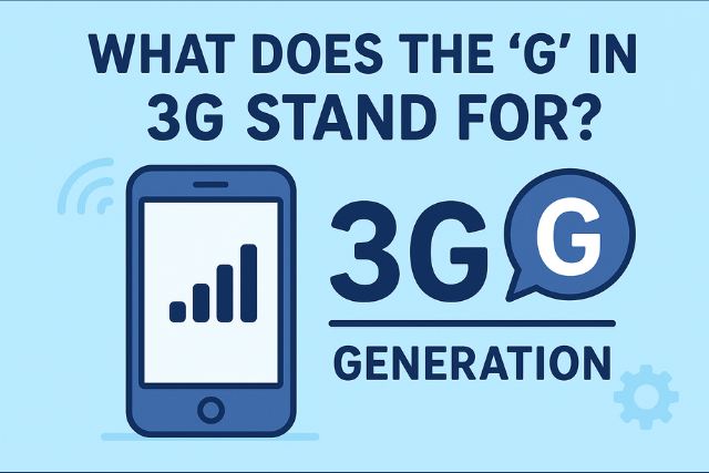 What Does the ‘G’ in 3G Stand For?