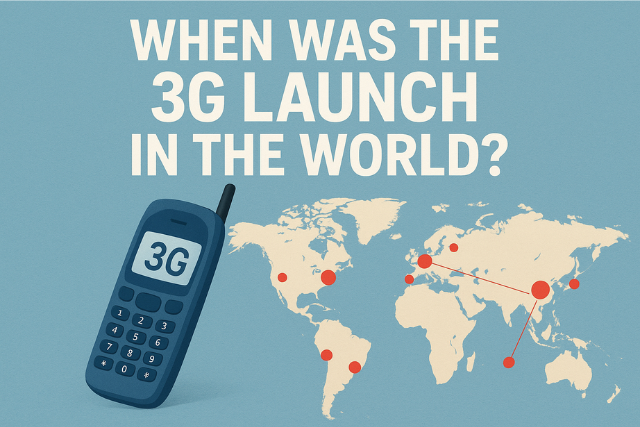 When Was the 3G Launch in the World?