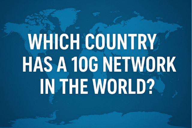 Which Country has a 10G Network in The World?