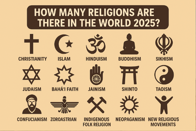How Many Religions Are There in the World in 2025?