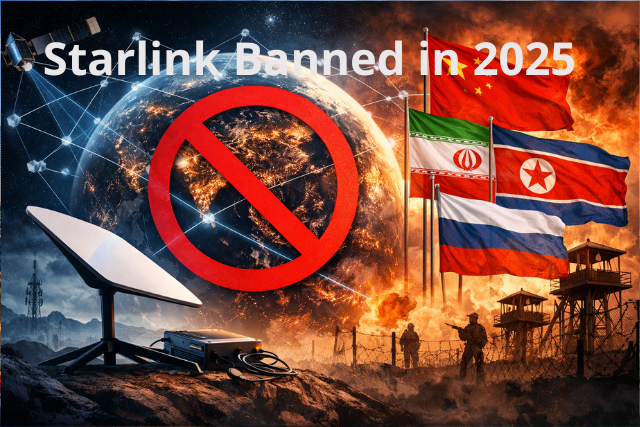 In Which Countries Starlink is Banned in 2025?
