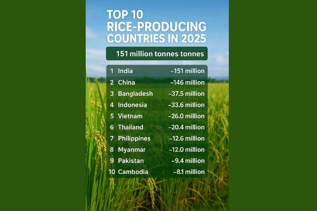 Top 10 Rice-Producing Countries in the World 2025