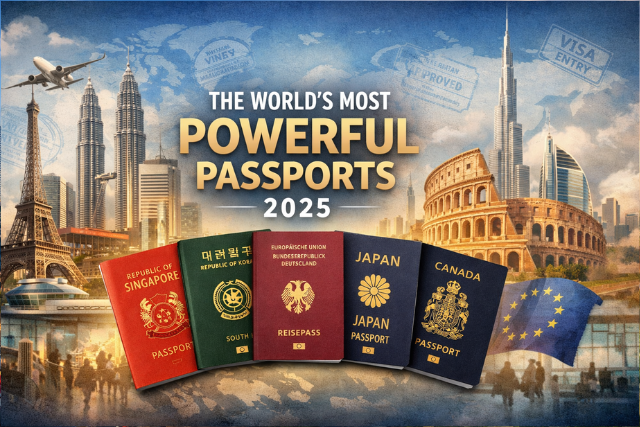 Which are The Top 20 Most Powerful Passports in the world 2025?
