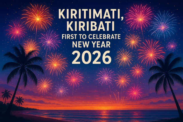 Which Country celebrates New Year first in The World in 2026?