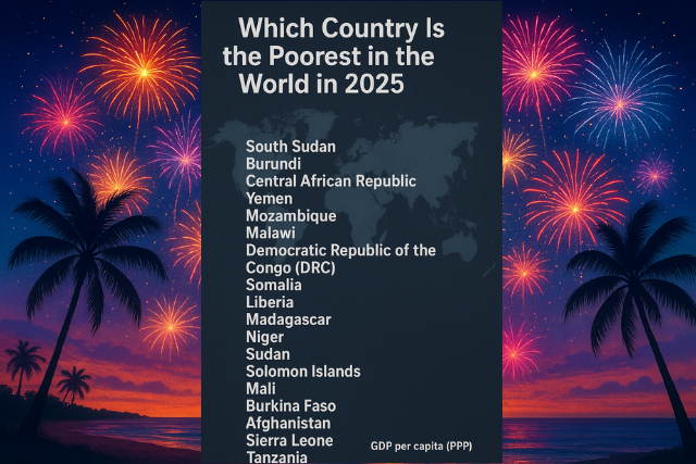 Which is The Poorest Country in The World in 2025?
