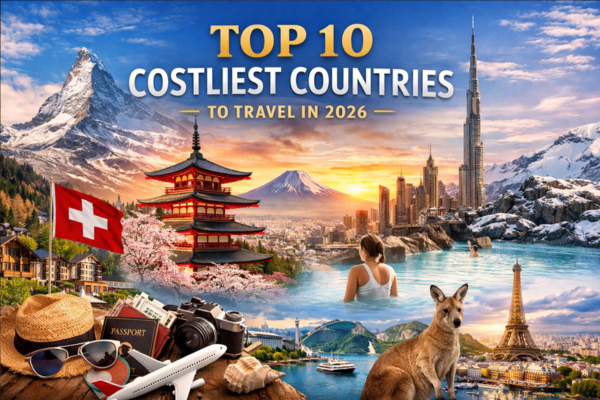 Top 10 Costliest Countries to Travel in the World in 2026