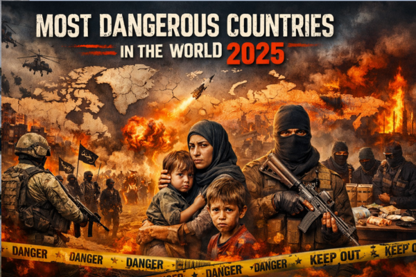 Which are The Top 20 Most Dangerous Countries in the World in 2025?
