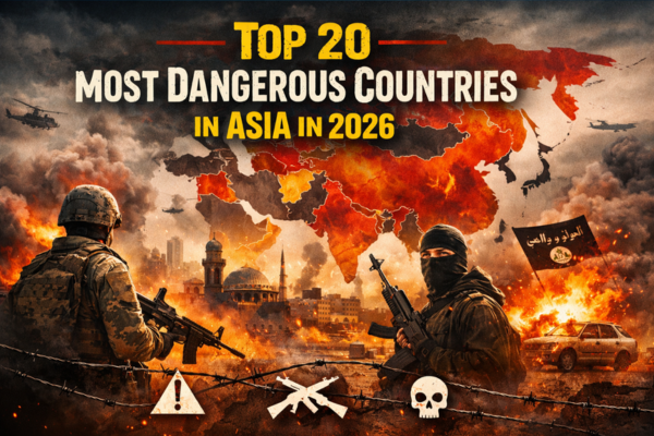 Which are The Top 20 most Dangerous Countries in Asia in 2026?