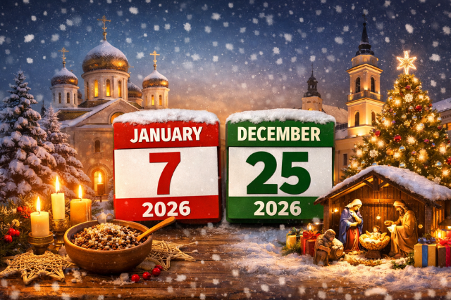 When is Christmas in Belarus in 2026?