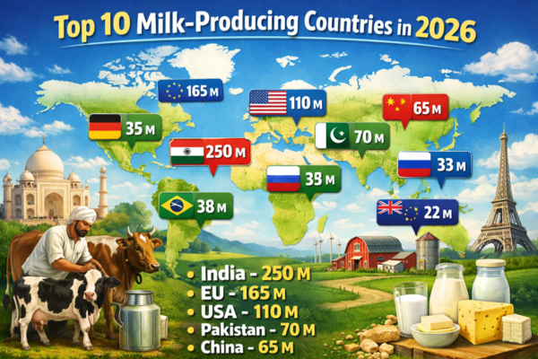 Top 10 Milk-Producing Countries in the World in 2026