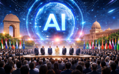 What do world leaders discuss the AI future at India’s global summit 2026 in New Delhi?